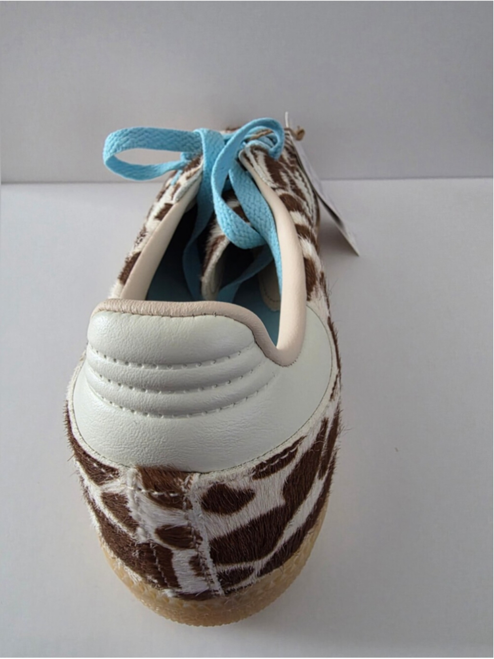 adidas Women’s Giraffe Print Samba Sneaker - Brown/Blue - Picture 5 of 6